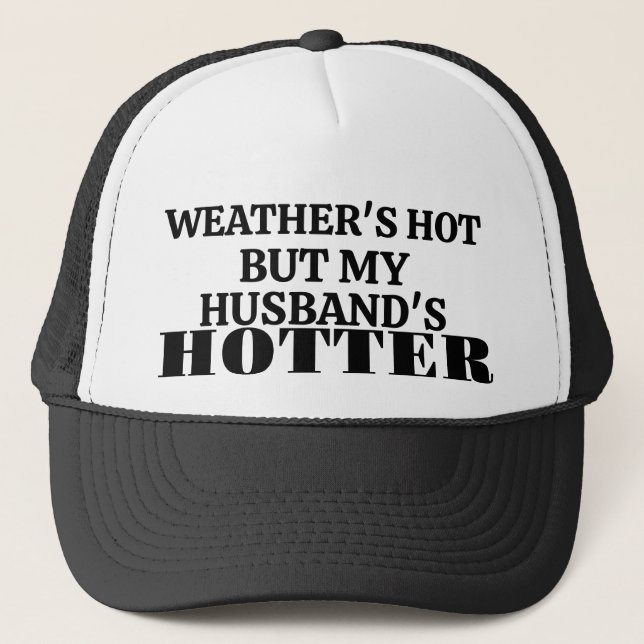 Gorra de camionero con 'El clima está caliente per (Anverso)