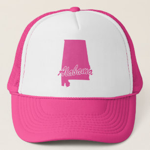 Gorra de camionero con forma del estado de Alabama