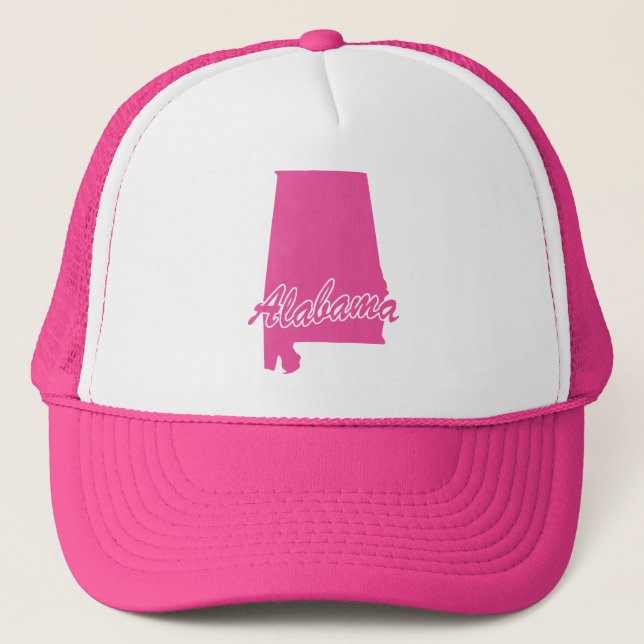 Gorra de camionero con forma del estado de Alabama (Anverso)
