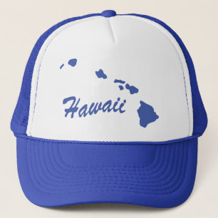 Gorra de camionero con forma del estado de Hawái