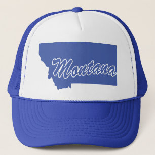 Gorra de camionero con forma del estado de Montana