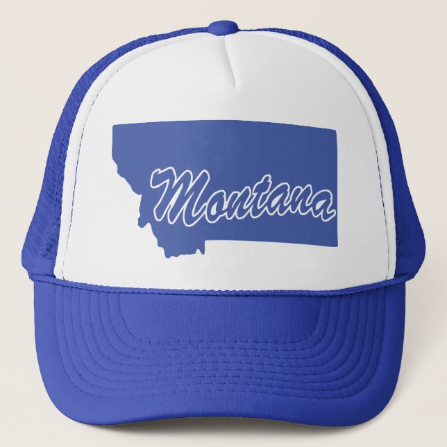 Gorra de camionero con forma del estado de Montana (Anverso)