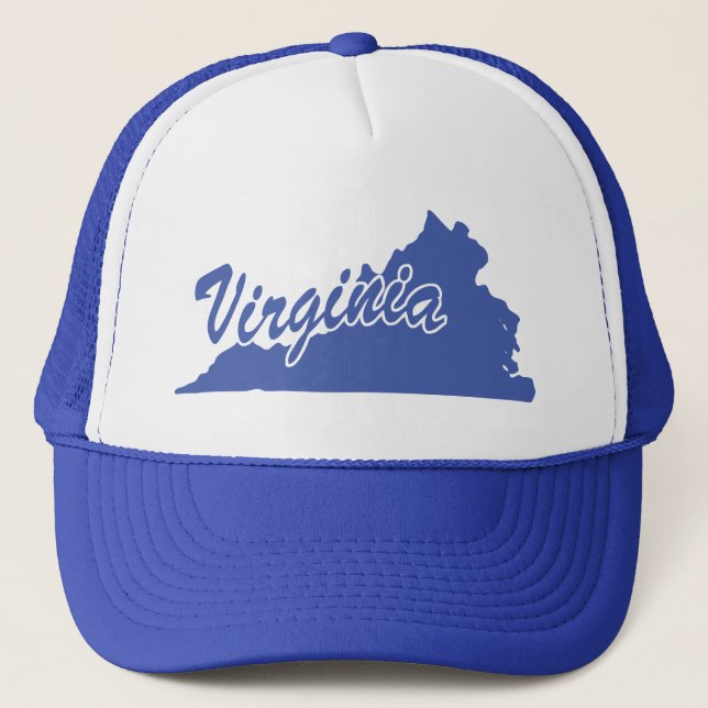 Gorra de camionero con forma del estado de Virgini (Anverso)