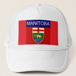 Gorra de camionero con la bandera de Manitoba
