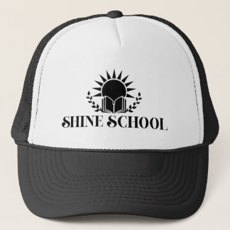 gorra de camionero con logo negro para damas