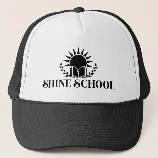 gorra de camionero con logo negro para damas (Anverso)