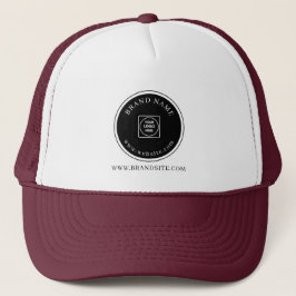 Gorra de camionero con logotipo empresarial person