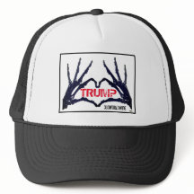Gorra de camionero con manos de cráneo "TRUMP"