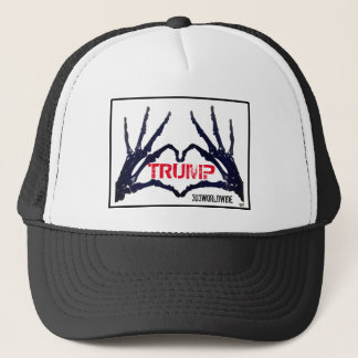 Gorra de camionero con manos de cráneo "TRUMP"