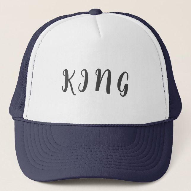 Gorra de camionero con mayúsculas y nombre de text (Anverso)