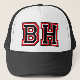 Gorra de camionero con monograma "BH"