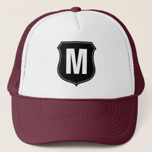 Gorra de camionero con monograma y letra personali