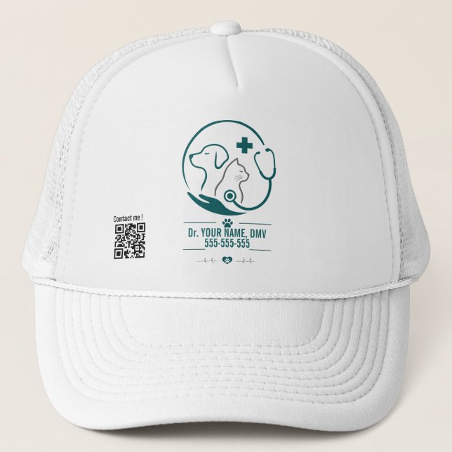 Gorra de camionero con nombre personalizado y códi (Anverso)
