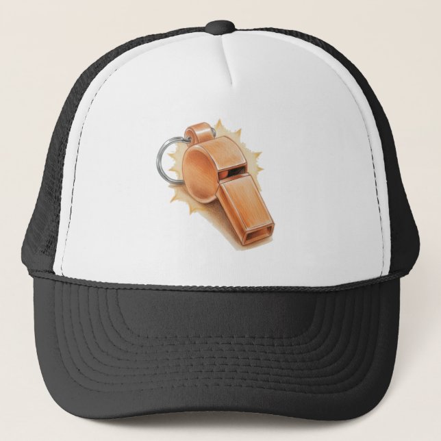 Gorra de camionero con silbato naranja - básica (Anverso)