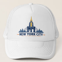 Gorra de camionero con silueta vintage de Nueva Yo