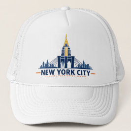 Gorra de camionero con silueta vintage de Nueva Yo