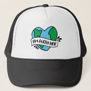 Gorra De Camionero Con su icono ecológico Happy Earth Clipart Ecof