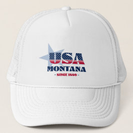 Gorra de camionero con tipografía patriótica de Mo