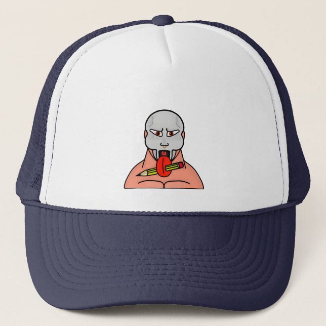 Gorra De Camionero Con un lápiz en lengua (Anverso)