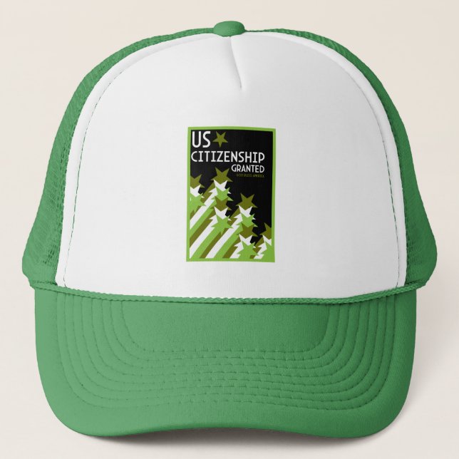 Gorra De Camionero Conceden ciudadanía estadounidense (Anverso)
