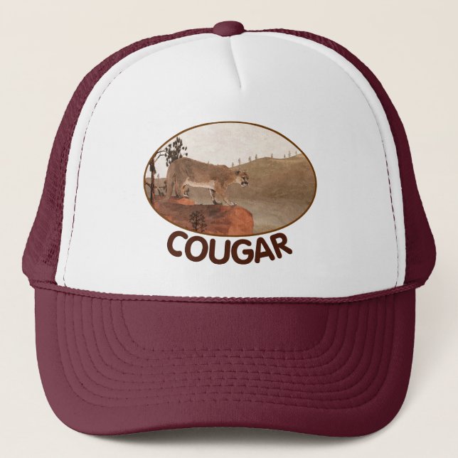 Gorra De Camionero Concentración - Cougar (Anverso)