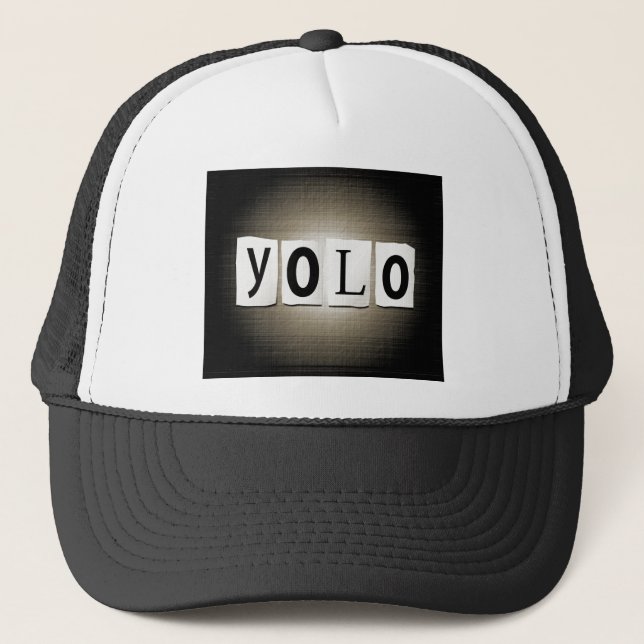Gorra De Camionero Concepto de YOLO (Anverso)