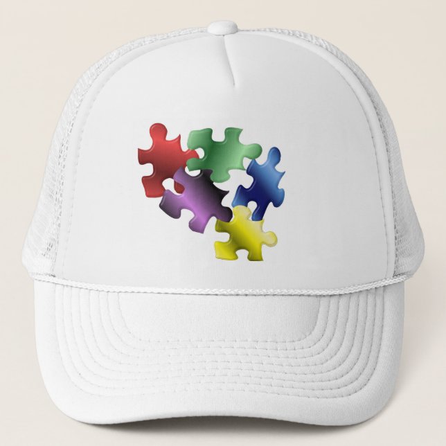 Gorra De Camionero Conciencia del autismo (Anverso)
