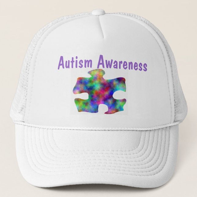 Gorra De Camionero Conciencia del autismo (Anverso)