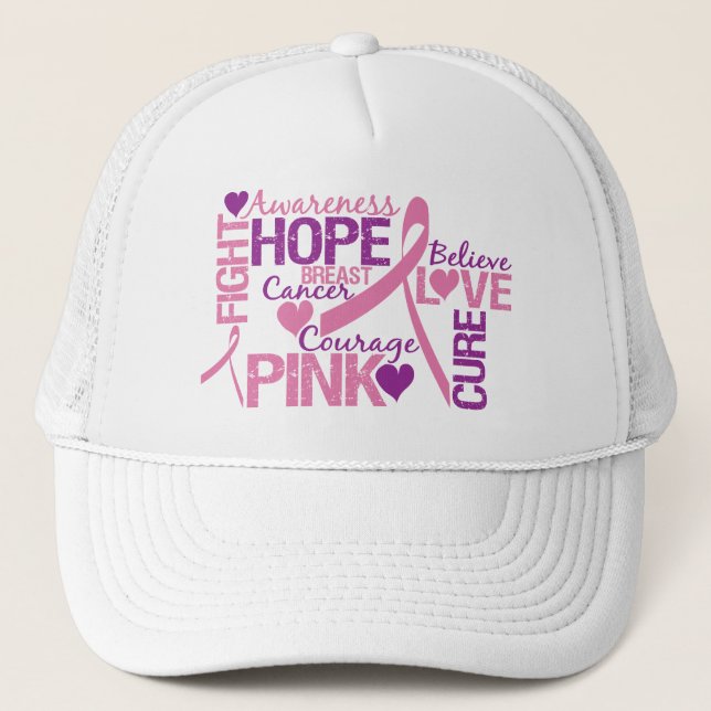 Gorra De Camionero Conciencia del cáncer de pecho (Anverso)