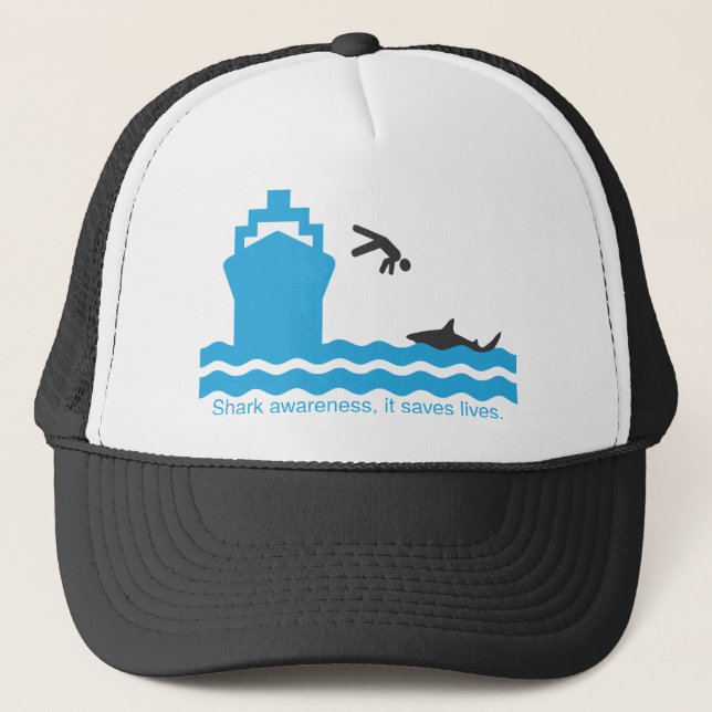 Gorra De Camionero conciencia del tiburón (Anverso)