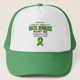 Gorra De Camionero Conciencia MCS de sensibilidad química múltiple