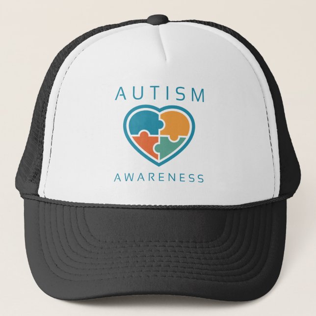 Gorra De Camionero Conciencia sobre el autismo (Anverso)
