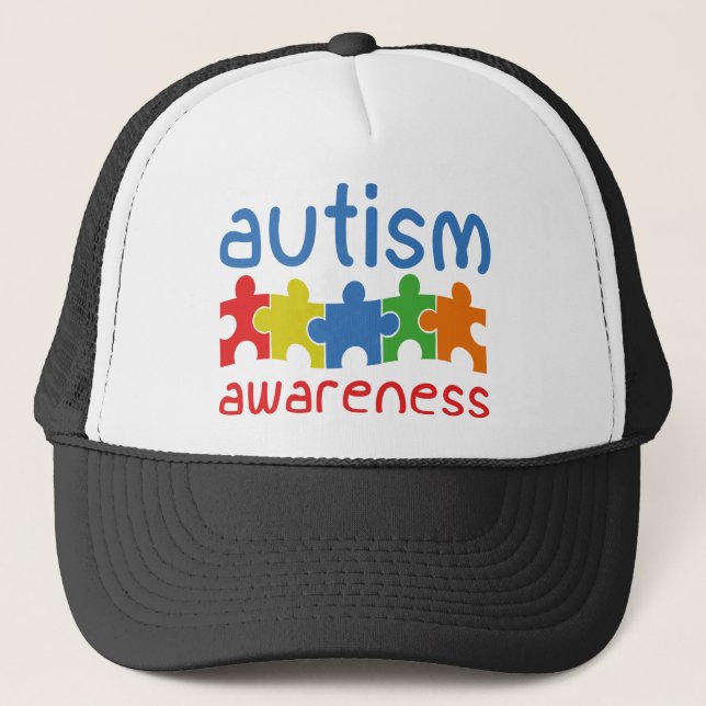Gorra De Camionero Conciencia sobre el autismo (Anverso)