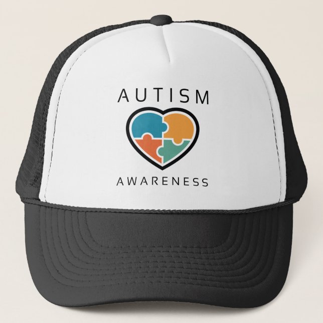Gorra De Camionero Conciencia sobre el autismo (Anverso)