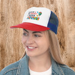 Gorra De Camionero Conciencia sobre el autismo, por favor, sean pacie<br><div class="desc">Autism Awareness Gorra con colores brillantes,  audaces y vibrantes "Please Be Patient I Have Autism" (Por favor,  ten paciencia,  tengo autismo) Diseño de conciencia que hace una campaña perfecta o uso diario.</div>