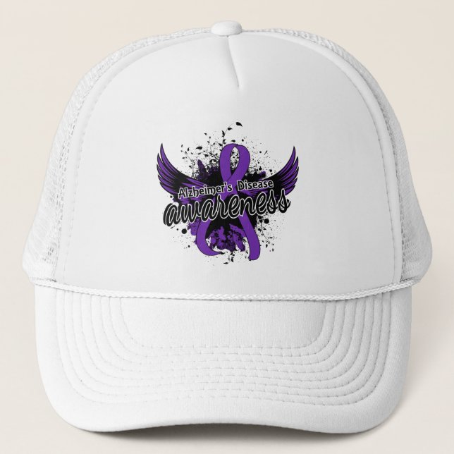 Gorra De Camionero Conciencia sobre la enfermedad de Alzheimer 16 (Anverso)