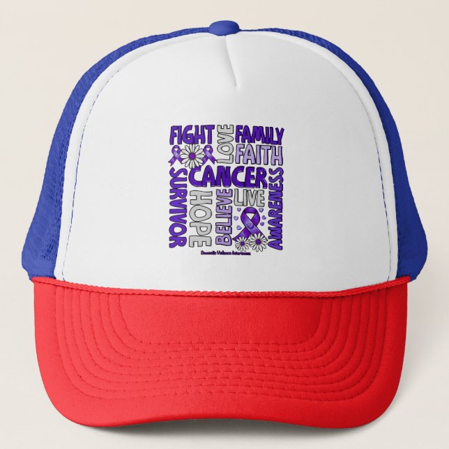Gorra De Camionero Conciencia sobre la violencia doméstica - Luchar c (Anverso)