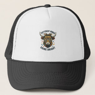 Gorra De Camionero Concienciación sobre el Autismo Vaca Grabado Vinta