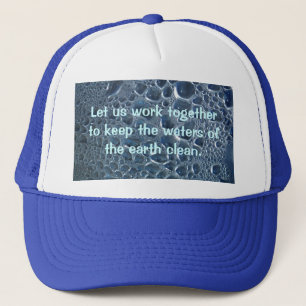 Gorra De Camionero Condensación de la botella de agua