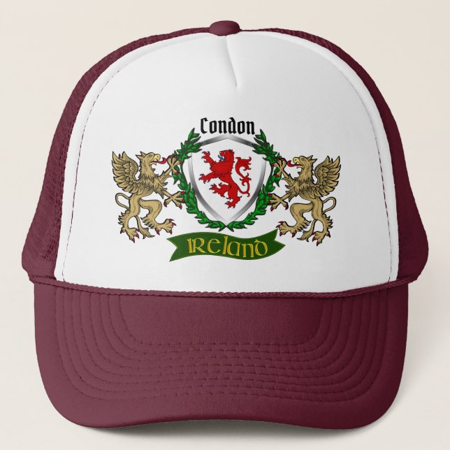 Gorra De Camionero Condon Irish Shield con Griffins (Anverso)