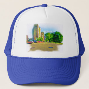Gorra De Camionero Conduciendo por la Avenida Lincoln