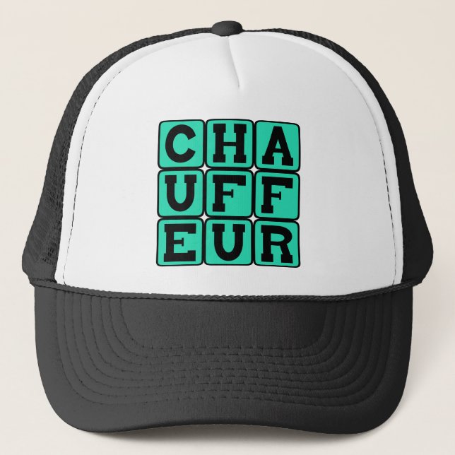 Gorra De Camionero Conductor, Chofer de Limusina (Anverso)