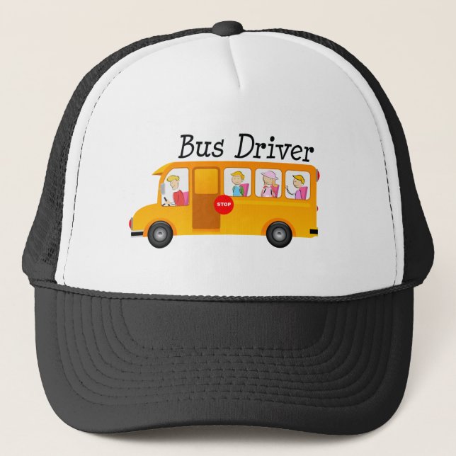 Gorra De Camionero Conductor de autobús escolar (Anverso)
