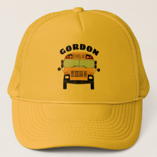 Gorra De Camionero Conductor de autobús escolar amarillo con su nombr