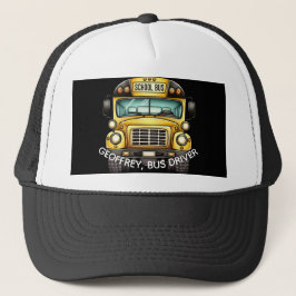 Gorra De Camionero Conductor de autobús escolar. Personalizado