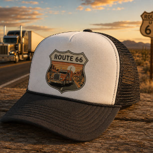Gorra De Camionero Conductor de camión en la Ruta 66 
