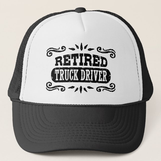 Gorra De Camionero Conductor de Camión Retirado (Anverso)