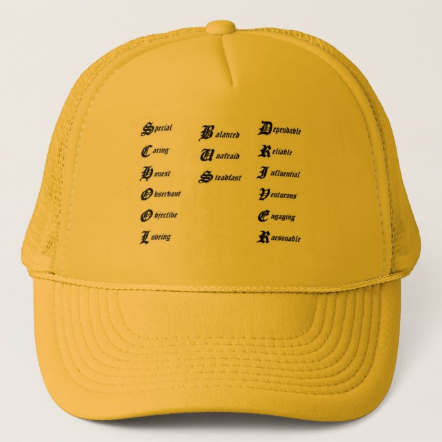 Gorra De Camionero Conductor del autobús escolar (Anverso)
