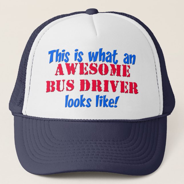 Gorra De Camionero Conductor del autobús impresionante (Anverso)