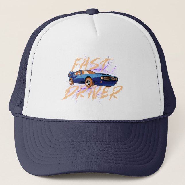 Gorra De Camionero CONDUCTOR RÁPIDO - azul (Anverso)